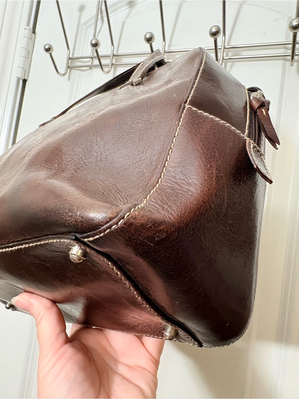 Vintage Kate Spade Italy Leather Sam Satchel - Picture 6 of 14